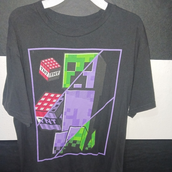 Minecraft Boy black Short sleeve shirt - Picture 4 of 9